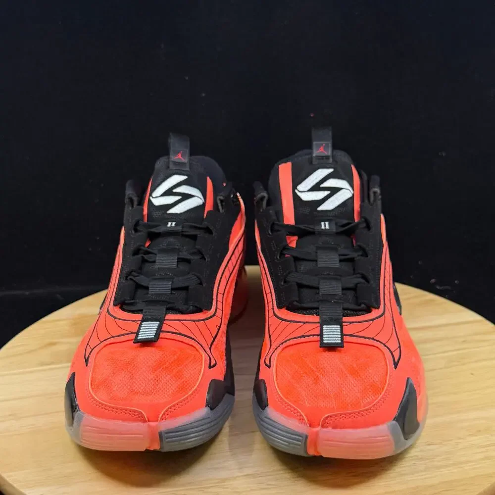 Jordan Luka Doncic 2 Bright Mango Black Basketball Shoes Size 10.5 DX8733-800